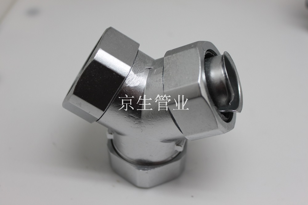 JSH-DAY包塑金属软管三通接头Y型三通接头蛇皮管三通